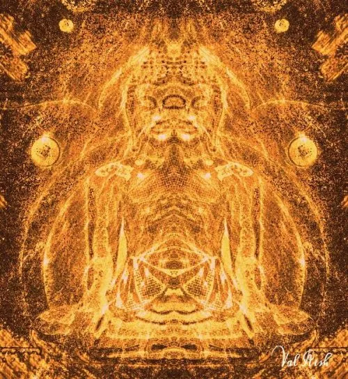 Twin Buddha – A manifestation after the mantra ‘Om Mani Padme Hum’.