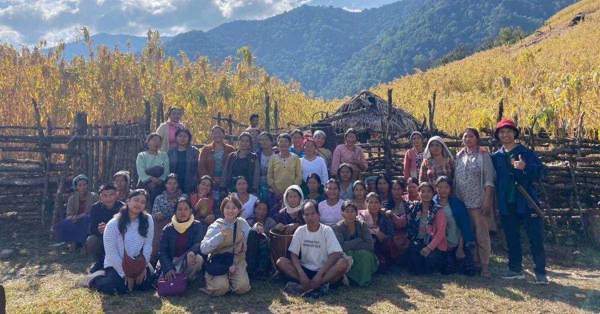 people visiting the farm