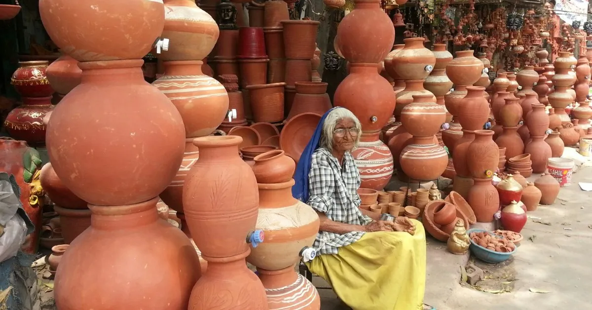 Handmade terracotta ceramic clay-based earthenware used for cooking or storing food, showcasing the eco-friendly aspect of clay cookware.