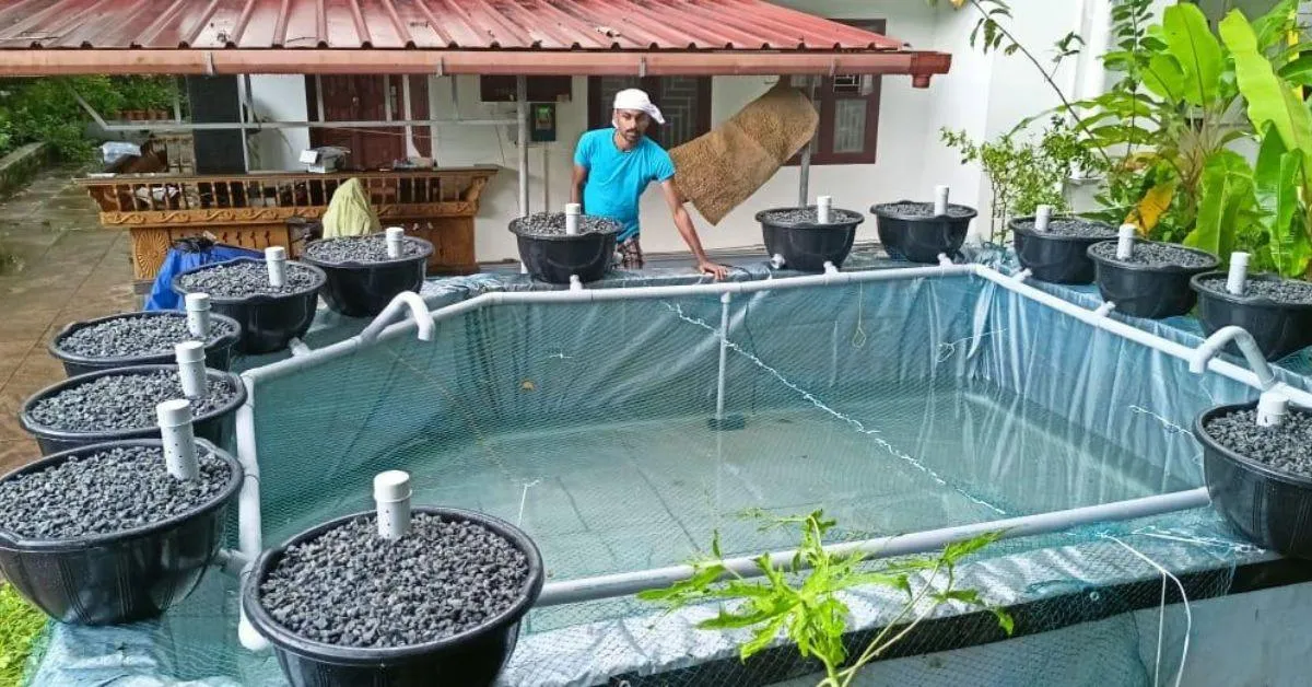 Dinil left his army career to pursue caged fish farming voluntarily.