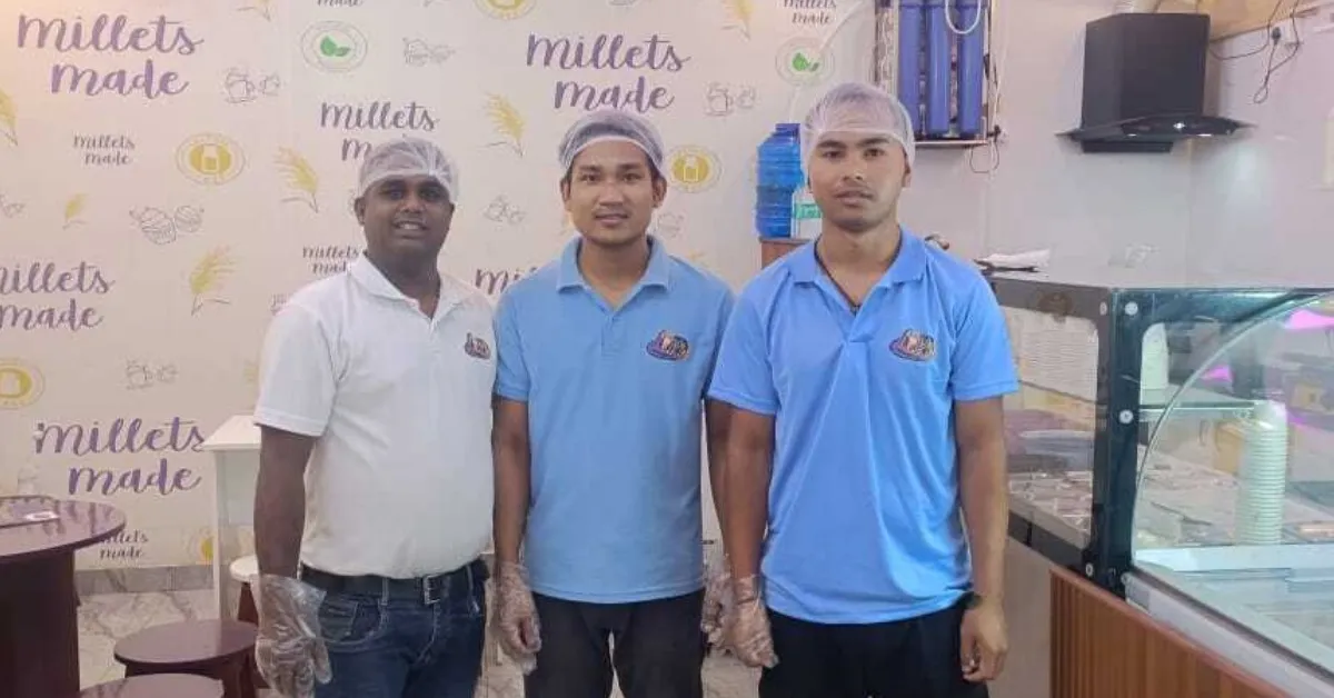 The team consists of eight permanent employees who work in the factory daily