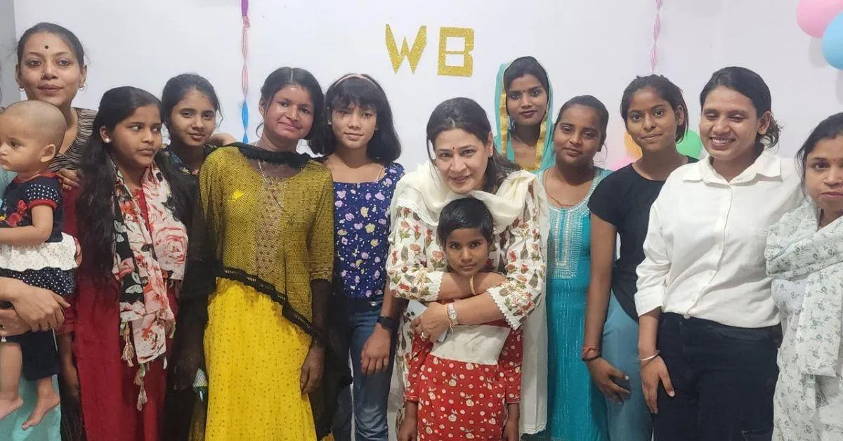 The women of SAHAS with Dr Geetanjali Chopra at the Delhi centre. 