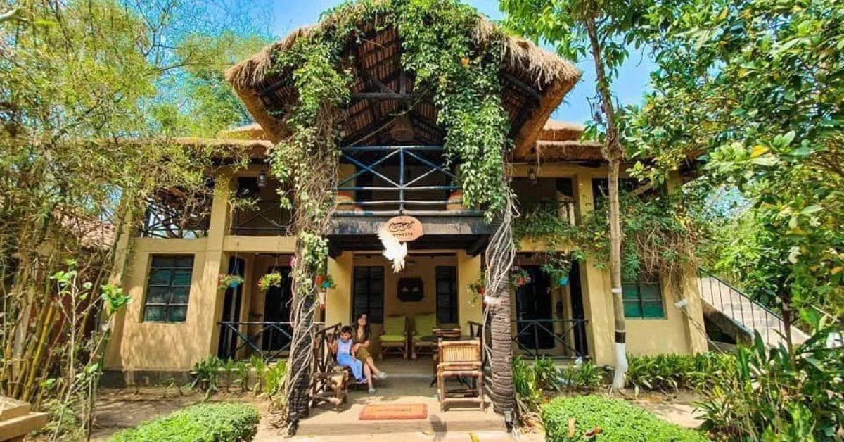 The homestay was built keeping in mind the important concept of sustainability. 