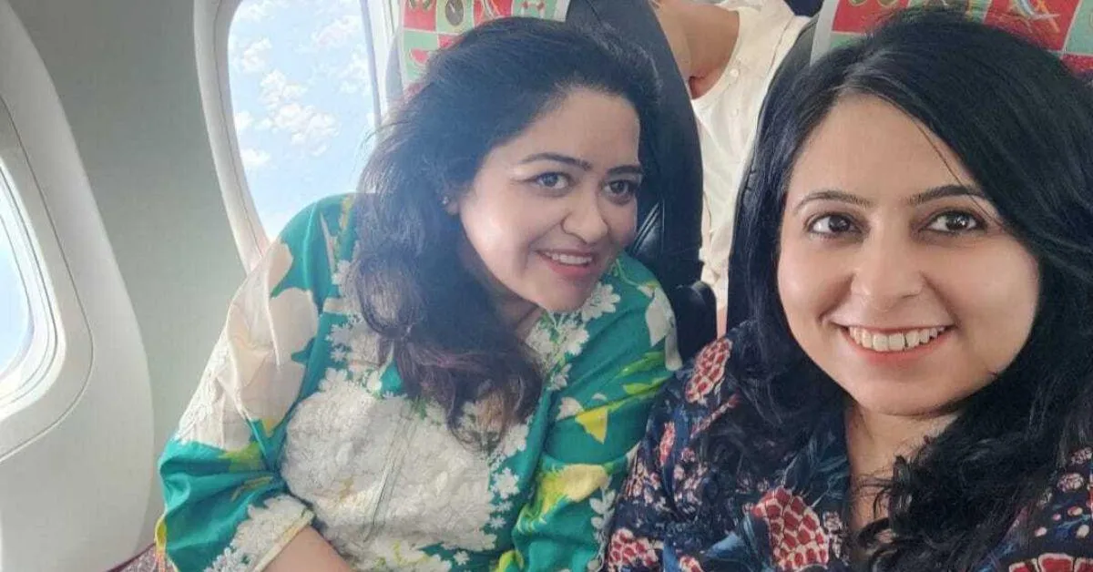 Dr Aninda with her friend Dr Shweta Raina during their Dharamshala trip.