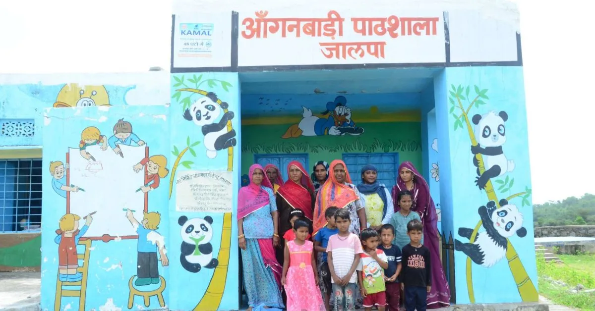  Saajhi Shiksha’s anganwadi-based approach ensures even remote villages get access to early education.<br />
