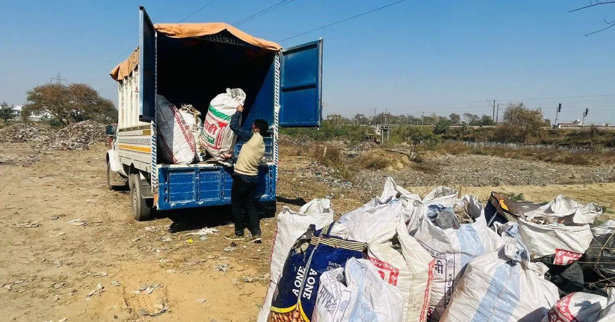 The project involved clearing 12 truckloads of waste and recycling 1,600 kilograms of plastic into benches.