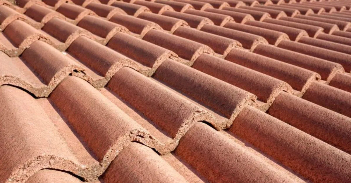 Sloped tile are ideal for monsoon regions.