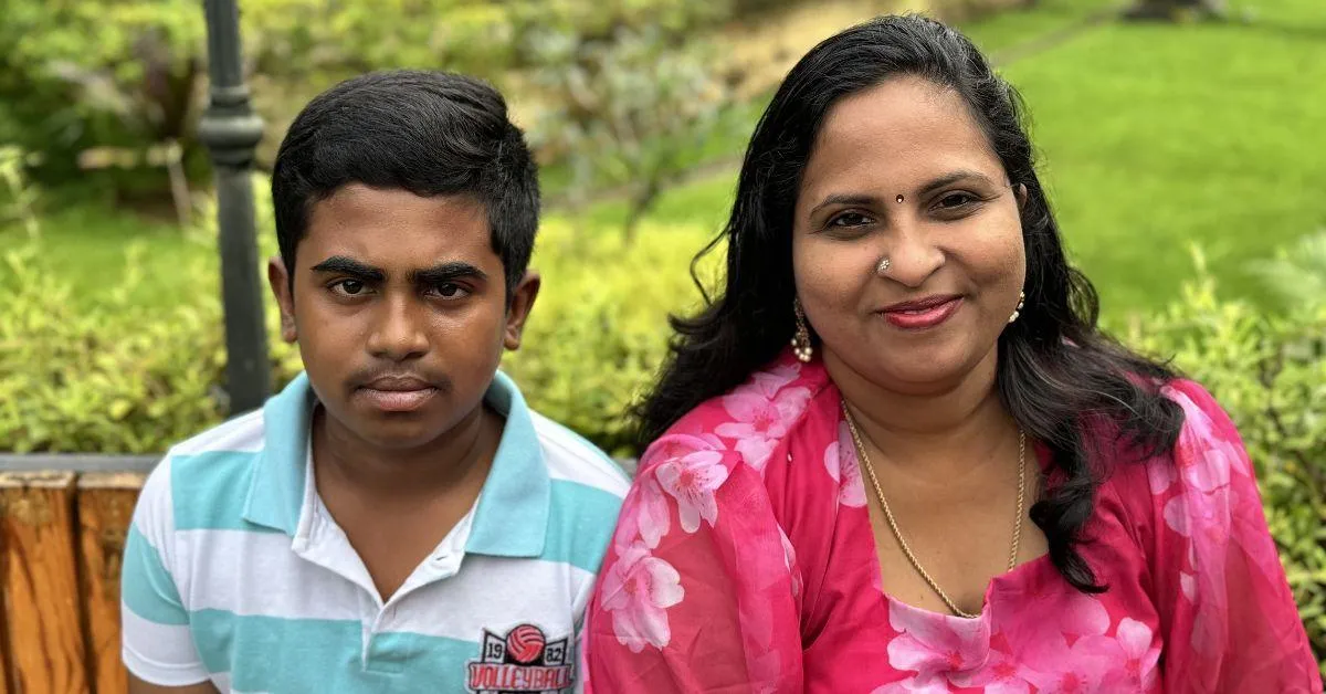 Varun and his mother Deepa, who was also a kidney donor for Varun's transplant 