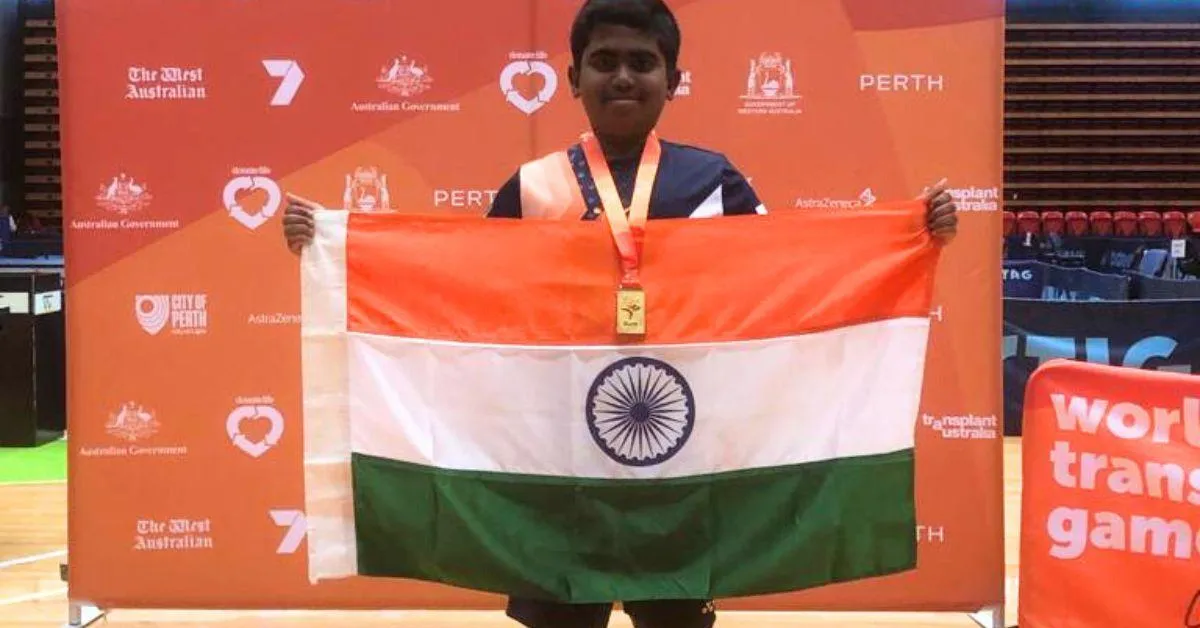 Varun Anand at the World Transplant Games 2023; he believes that sports can help one discover their strength after a transplant 