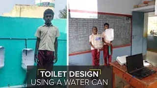 Student Design Toilet using Water Cans