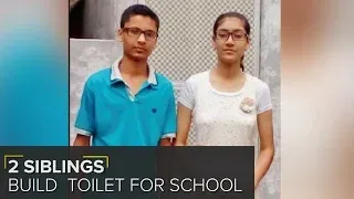 Two Siblings Pitch in to Build a Toilet