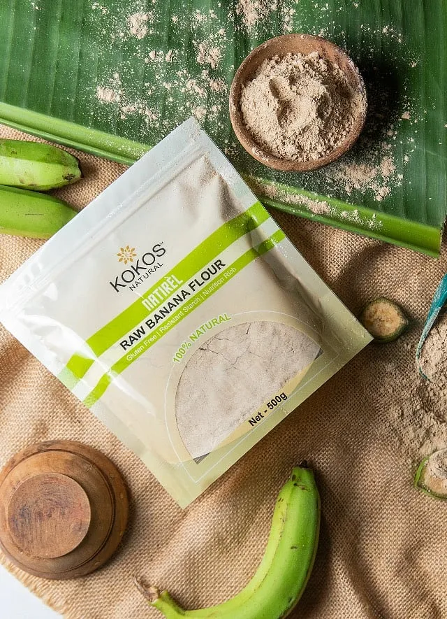 Bananaflour is rich in resistant starch and hence great for your gut 