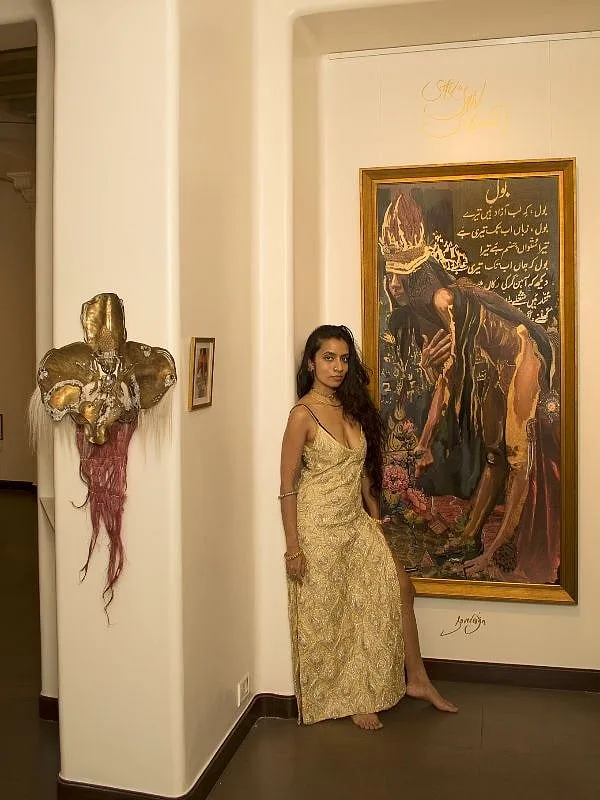 Multi-disciplinary artist Shilo Shiv Suleman at her show, 'Reincarnate We Meet Here In The Afterlife' 