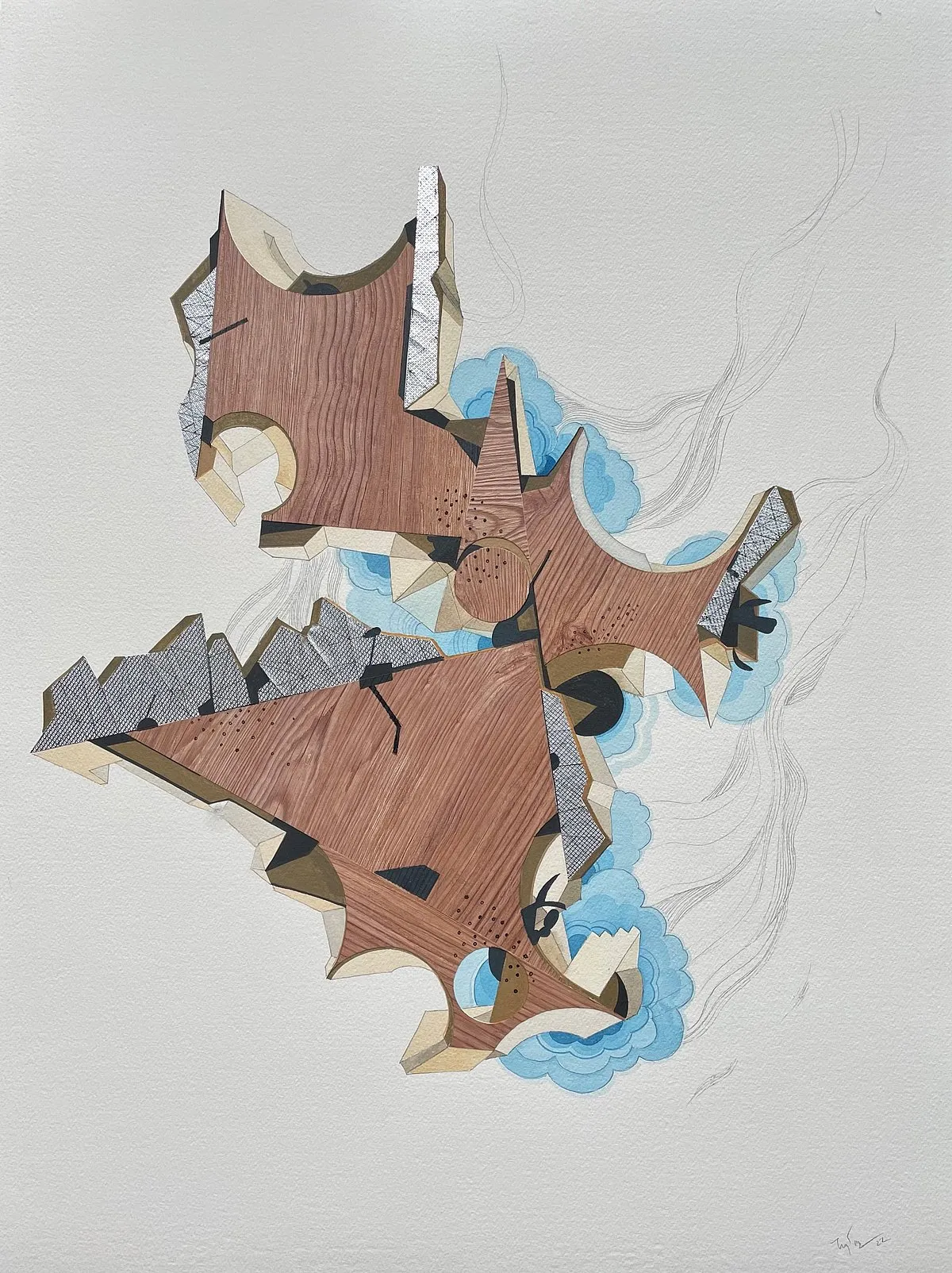 The Politics Of Paper’ curated by Ushmita SahuOpening at Emami Art, the group exhibition talks about engagements and explorations of paper and tries to establish a visual context of the expanding boundaries through several works and approaches by 10 internationally renowned artists namely—Adip Dutta, Anju Dodiya, Atul Dodiya, Chandra Bhattacharya, Jagannath Panda, Jayashree Chakravarty, Mithu Sen, N S Harsha, Prasanta Sahu and TV Santosh. Paper is woven into the very fabric of human history and has proven itself to be an extremely versatile artistic vehicle. It allows the exploration of complex narratives like social, historical, conceptual, formal or otherwise.The exhibition is from February 12 to March 30, 2022Pictured: Jagannath Panda (b. 1970), The Structure of Uncanny Brotherhood - II, Mixed media on paper, 30.31 x 22.04 in, 2022, Gurgaon, Signed in English (lower right)Image: Ushmita Sahu and Emami Art 