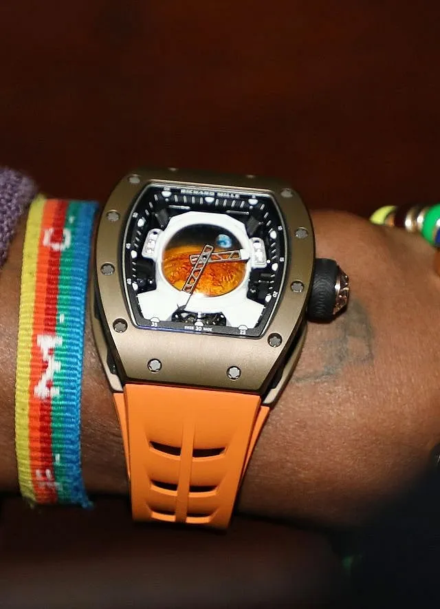 Richard Mille's timepieces are very popular with movie, music and sports stars worldwide and part of the reason they're so coveted. Image: Getty