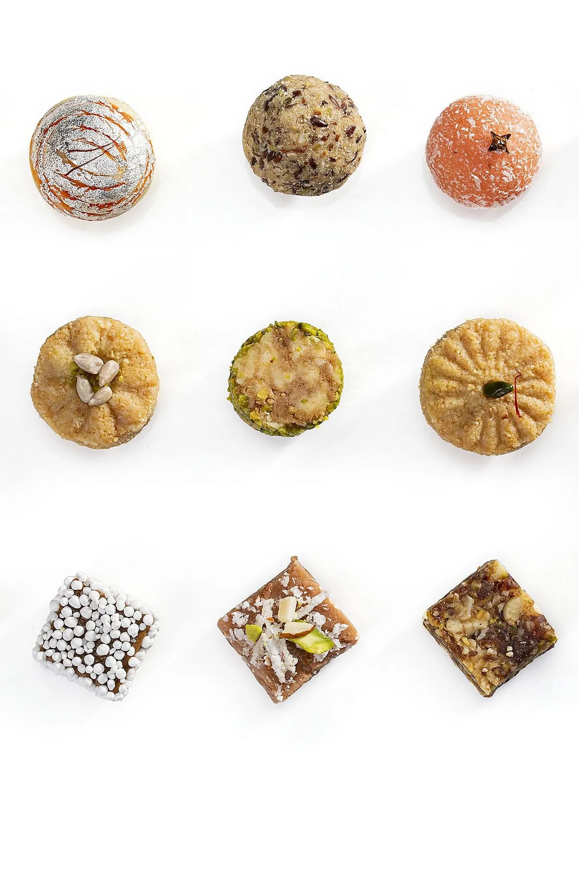 Mithai by Roseate's menu includes  flaxseed laddoo, caramelised sugar ladoo and walnut peda 