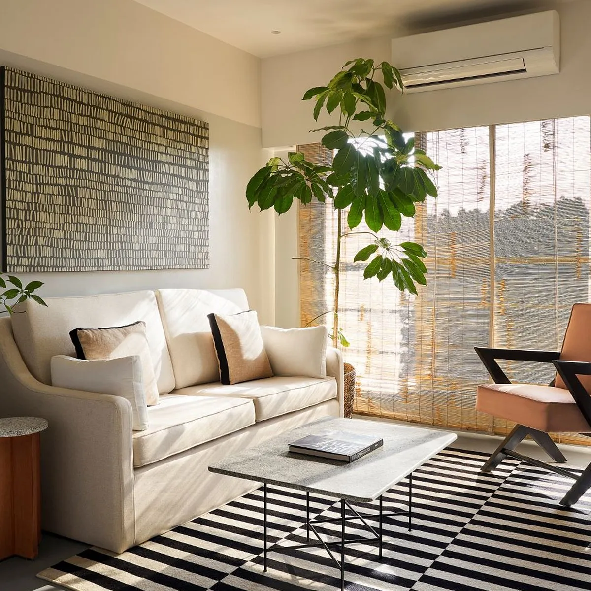 Datum House by SML ArchitectsDatum House is a 645-square-foot 2BHK apartment in suburban Mumbai designed by SML Architects for a family of four—two couples, one in their late 20s and the other in their 50s. The design intent was to cater to the specific requirements of both generations besides creating a contemporary, experiential and practical space. 