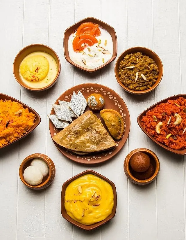 Irrespective of how Holi is celebrated, a common thread running across the country is that of the sheer variety of food prepared for the festival, both savoury and sweet 