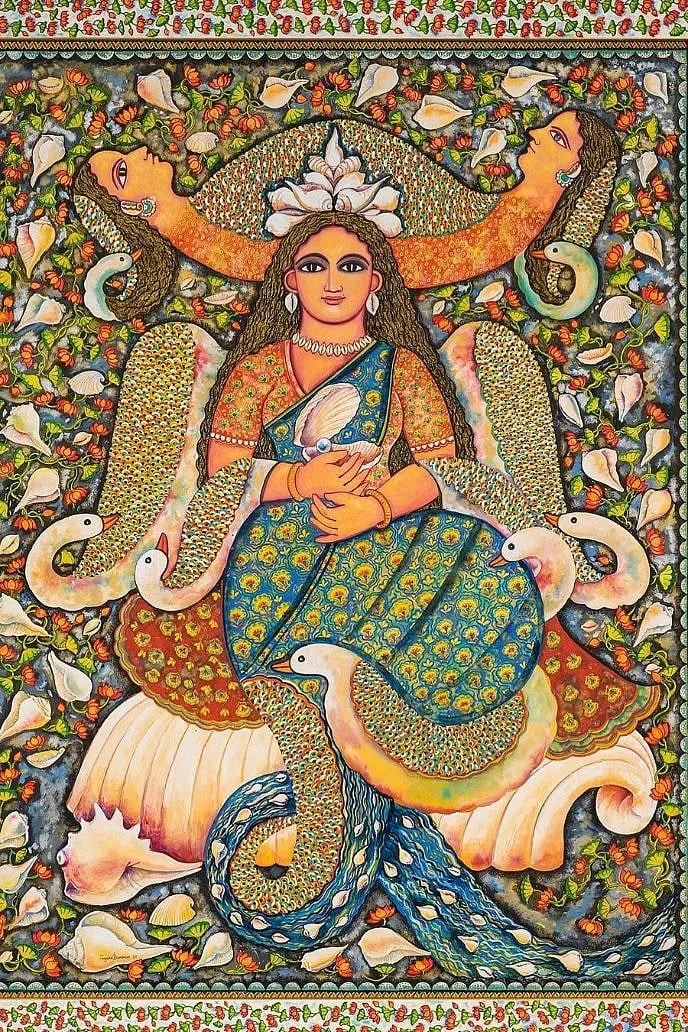 Jayasri Burman's last exhibition was an ode to the river Ganga 