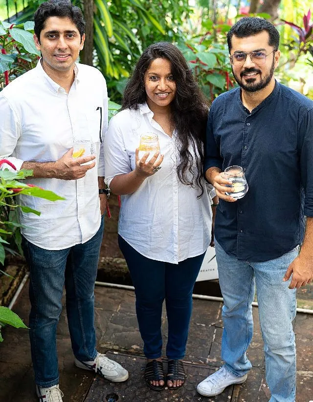 NAO Spirits Co-founders- L to R Abhinav Rajput, Aparjita Ninan, Anand Virmani 