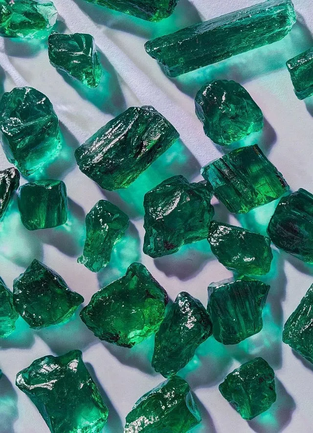 Rough Zambian emeralds are amongst the best in the world,  Image: Gemfields   