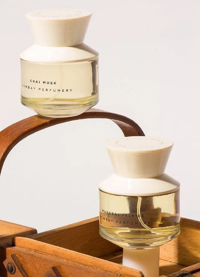 While most ingredients are sourced from Madurai, Kannauj and Tirupati, the fragrances are made in Grasse by French perfumers 