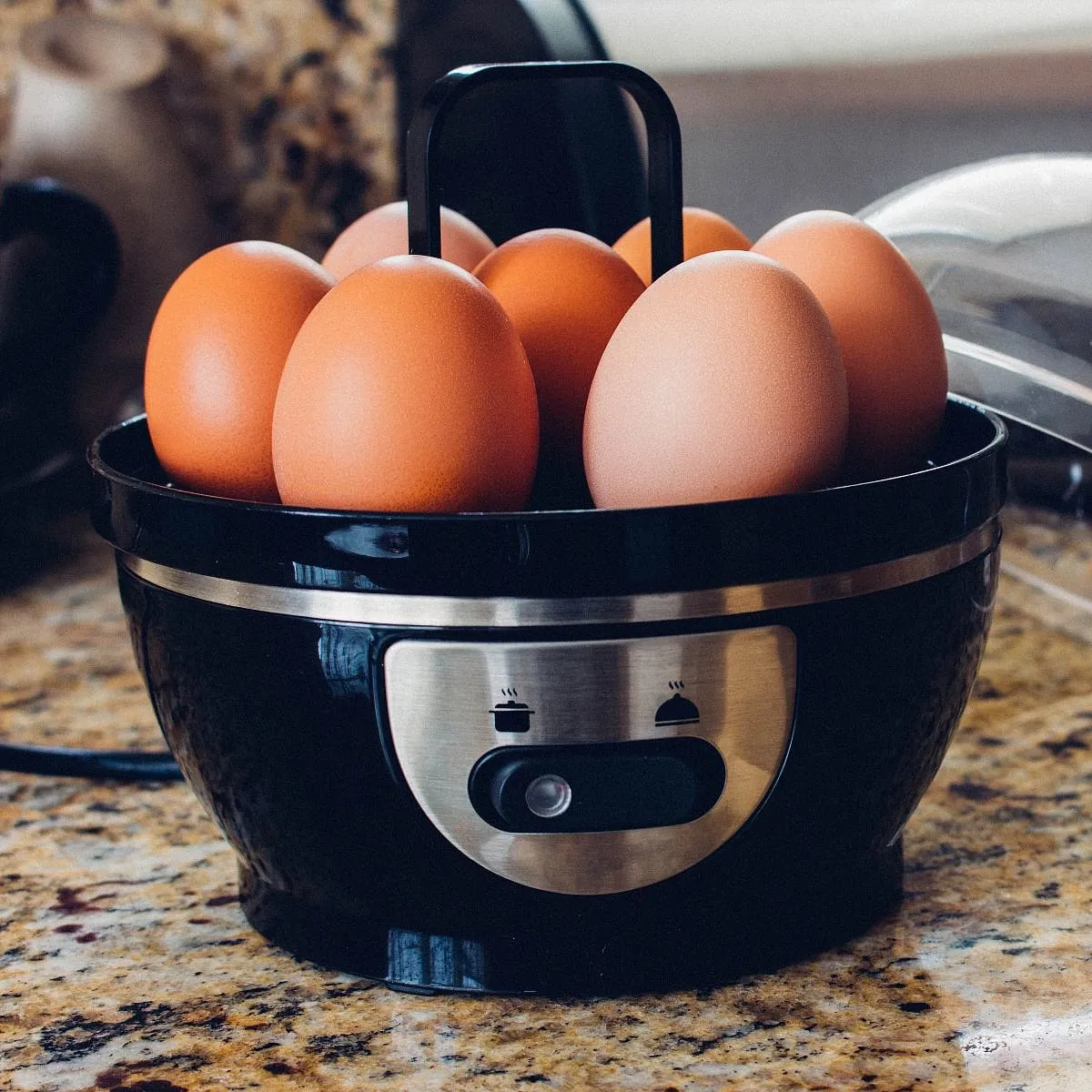 Egg boiler and poacherI have a confession—I have never managed to poach an egg perfectly. That’s why this 2-in-1 egg boiler and poacher is high on my dream gadget-list. You can boil up to eight eggs at a time (either soft, medium or hard to your liking) but more importantly, you can poach up to four eggs at a time. The device indicates when the eggs are ready and switches off automatically. All the parts of the gadget, including the steaming rack and egg trays, are easy to clean. 