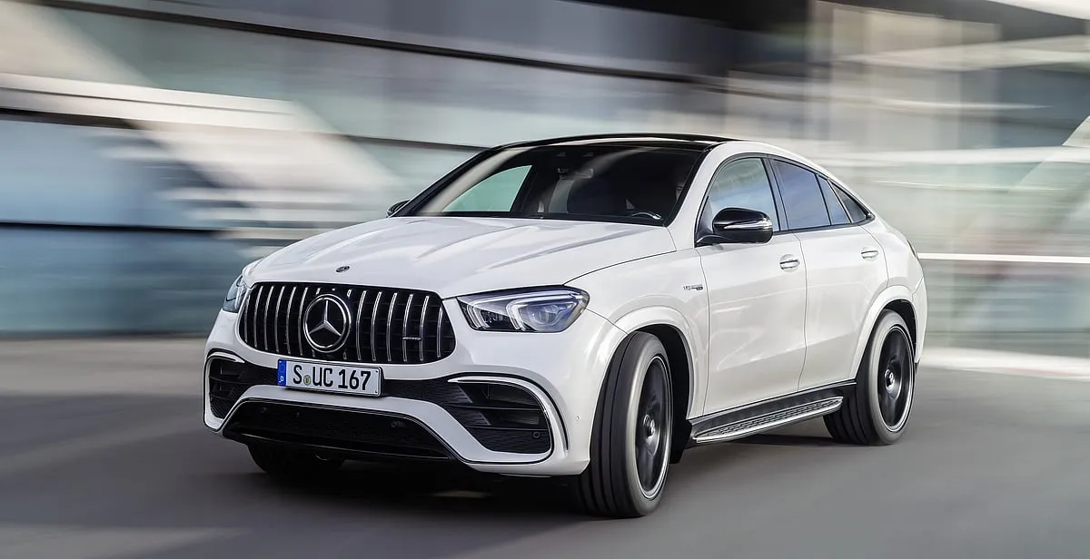 Mercedes-AMG GLE 63S Mercedes-AMG now has a new GLE 63S with 603bhp and a tarmac-shredding 850Nm to offer from its four-litre twin-turbo V8. All that power and torque is sent to the wheels via a nine-speed auto gearbox. There is also a 48V EQ boost system adding 20bhp and 250Nm to the kitty for the first time ever. Nought to 100 is dispatched in 3.8 seconds, and this SUV-coupé has a top speed of 280kmph. The AMG GLE 63S isn’t short on luxury either, with Nappa leather seats, a widescreen cockpit, panoramic sunroof, wireless charging and then some more kit to keep you happy for the ₹2.07 crore, ex-showroom, that Merc-AMG will relieve you of. 
