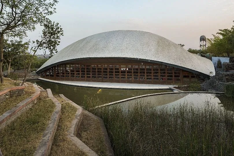 Studio Acrobat's works include resorts, a sports facility and a gurukul; Image: OKS  