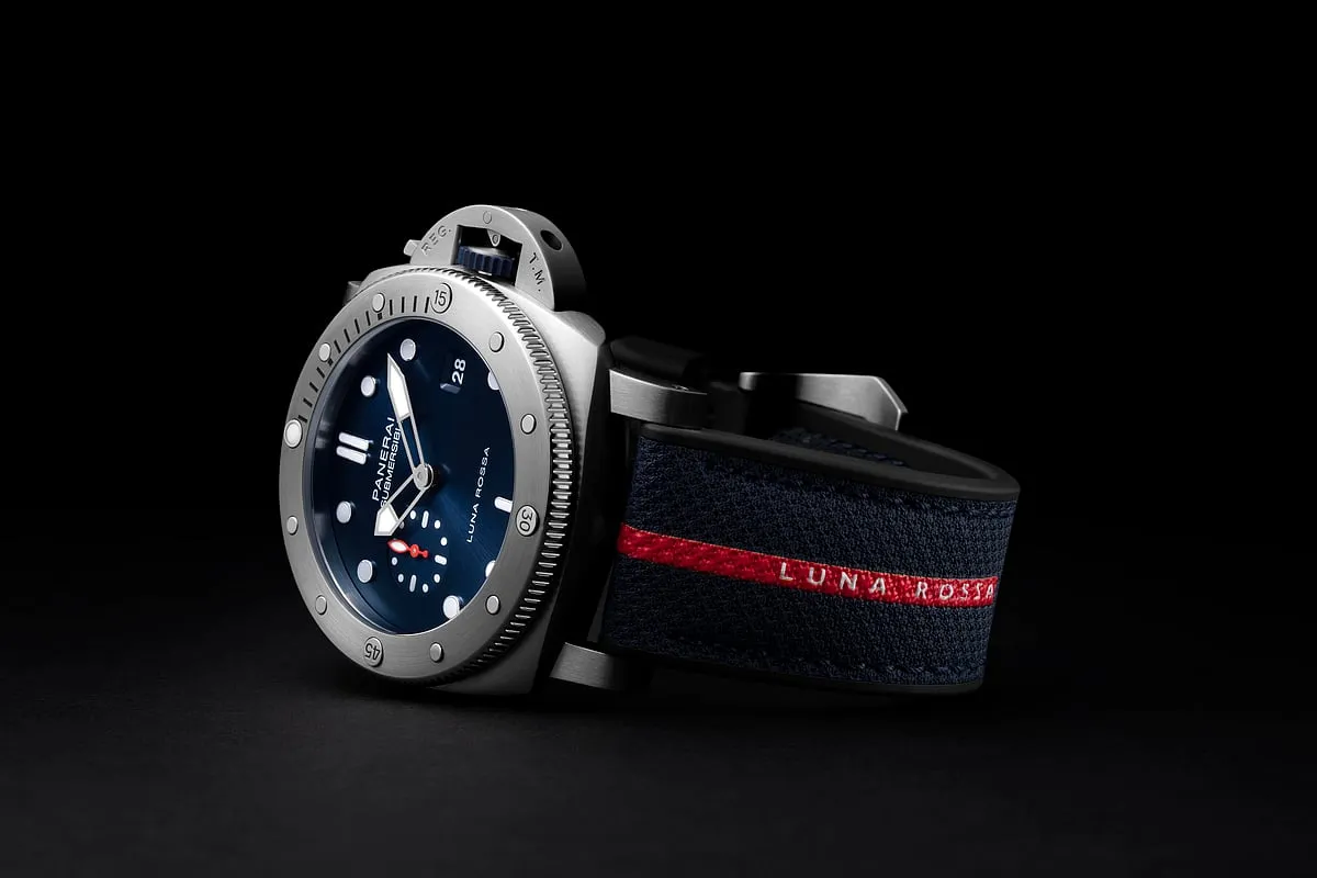  1,500 limited-edition  pieces of Panerai Submersible QuarantaQuattro Luna Rossa will be available at Panerai boutiques and online at Panerai.com 
