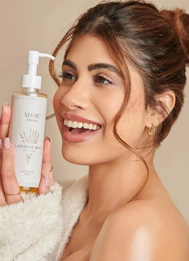 Malvika Sitlani launched MASIC Beauty (Malvika + Basic) in 2020 with scented candles. 