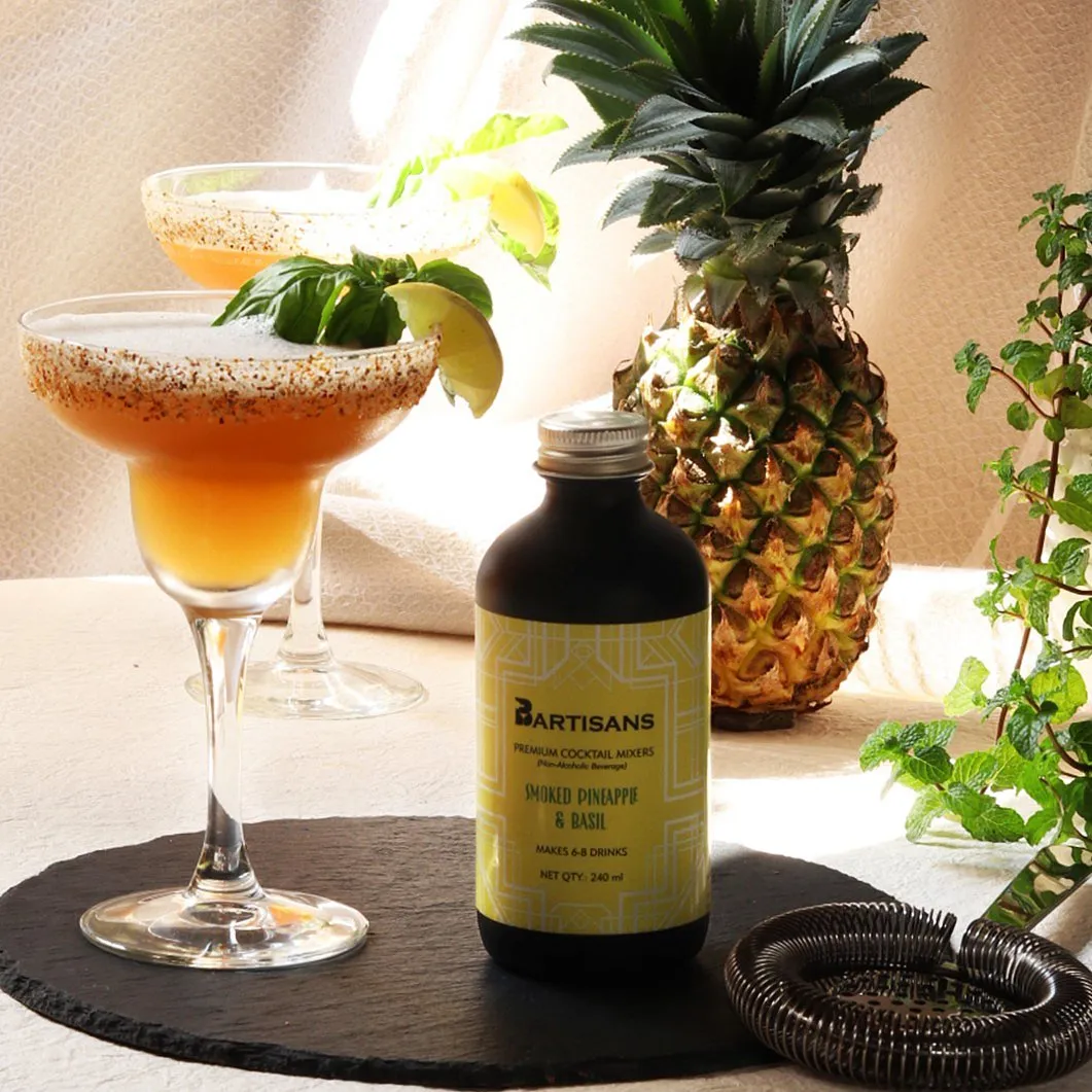 BartisansIf you like experimenting with your cocktails, Bartisans is the perfect companion for you. While the brand offers classic mixers like mojito, margarita and whisky sour, what we love is their range of unique flavour combinations like tamarind and orange, spiced rose, saffron marigold and more. Pair their smoked pineapple and basil cocktail mixer with tequila to make a brilliant margarita and thank us later. Crafted by an in-house mixologist, these zero-proof mixers are made in small batches with all-natural ingredients, plus they are vegan. Each bottle of 240 ml makes four-six drinks, or you can get a trial pack of four flavours to go with your favourite spirit. Bli