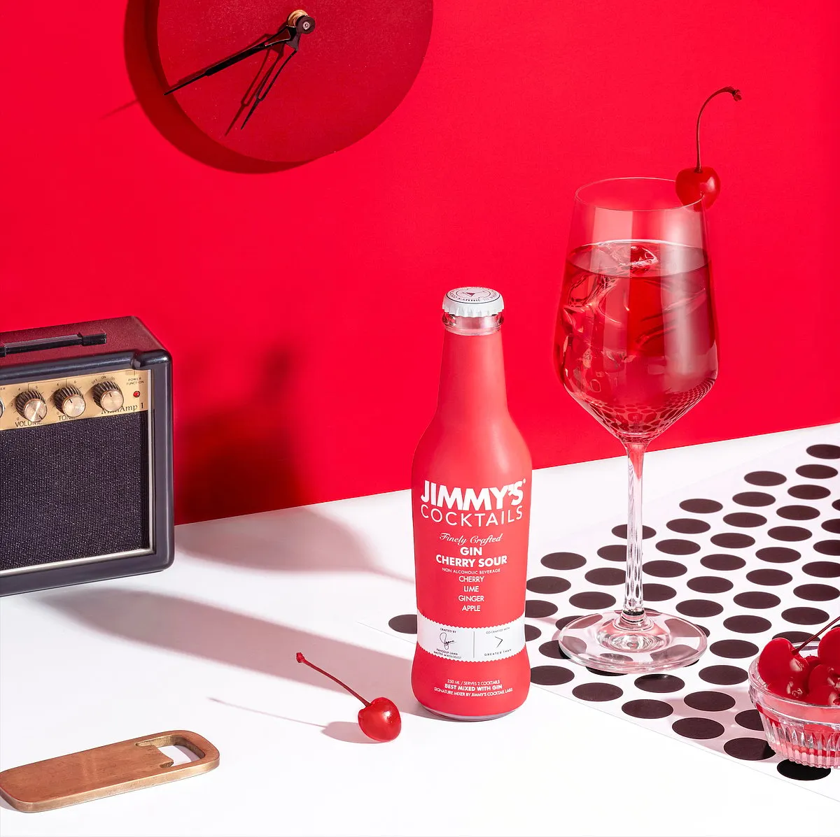 Jimmy’s CocktailsCrafted by some of India’s top mixologists, Jimmy’s Cocktails offers a range of mixers that will help you make bar-quality cocktails at home. Whether you’re hankering for a Bloody Mary or a Cosmo or a Margarita, they’ve got you covered. The brand recently launched a Gin Cherry Sour in collaboration with Greater Than, India’s first craft gin. Made with Turkish cherries, limes and ginger, this punchy mixer was created by master mixologist Yangdup Lama; pour over ice and gin to make a well-rounded cocktail perfect for all seasons (a bottle of 250 ml makes two cocktails). 