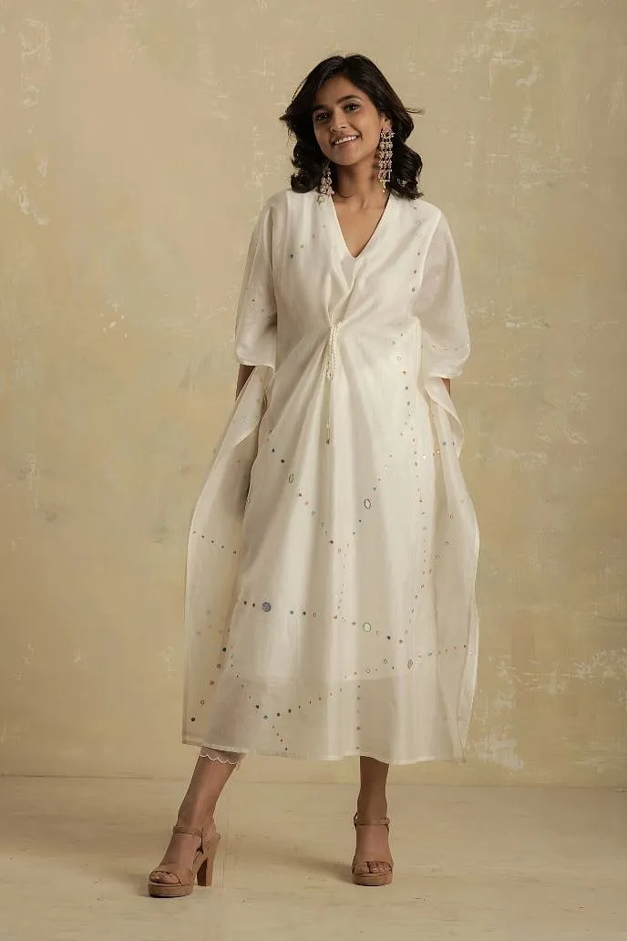 Charkhee  minimal style aesthetic can be seen on their designs for kaftans  RACHIT_ARORA