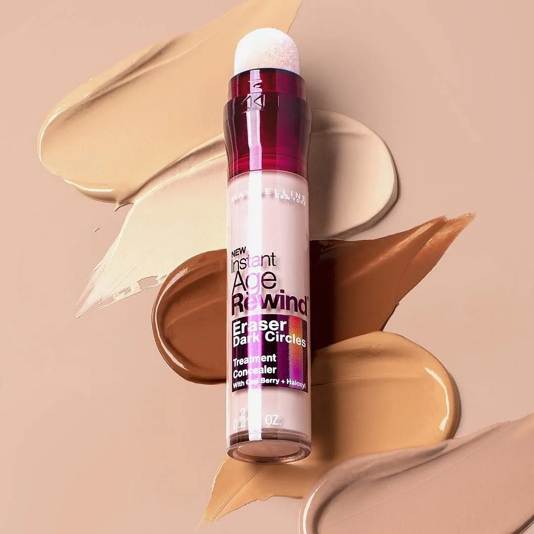 Maybelline Instant Age Rewind₹699Shop hereA tube of this concealer is sold every five seconds, and it has been around for more than a decade, so you know that it’s a formula that really, truly works. It completely covers up dark circles, redness and any dark spots left over from acne scars, and it won’t cake up or make the area look more obvious than it was. It contains goji berry and haloxyl to reinforce the firmness and tone of the skin, and the sponge applicator makes it very easy to apply when you’re pressed for time. 