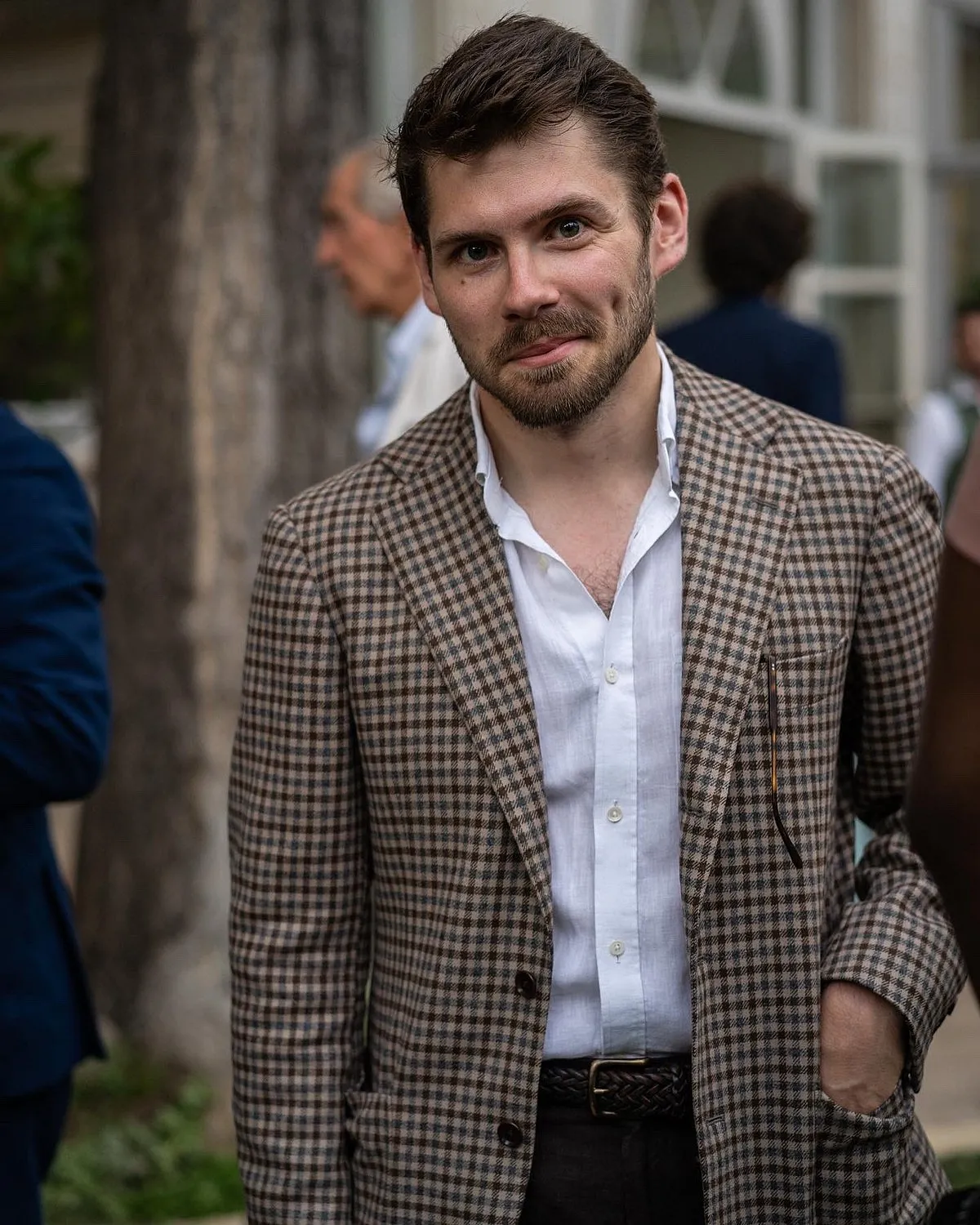 Luke AllandWhat makes Pitti Uomo different from other fashion events?Pitti is much more about style than it is about fashion and the characters lining the walls of Pitti have their own unique spin on menswear. It's much more about how an outfit comes together rather than shaping it around one specific item that might be the season's must-wear. Fashion weeks are good fun, but Pitti is the pinnacle.What do you love about Pitti?For me it's not only a playground as a photographer, but also a fantastic chance to catch up with friends from all around the world. Pitti is normally the only chance I'll get to hang out with friends from across continents.The light is nearly always in your favour and a majority of the people you end up photographing are comfortable in front of the camera, making my job extremely easy. The events dotted around the city also provide a stunning backdrop for anything you want to take photos of and, of course, the ample servings of both Italian cocktails and food make it even more of a celebration.Follow: @theexiledbritImage: Alessandro Michelazzi Studio 