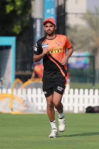 The high costs attached to sports training is an additional burden and strain that women athletes can do without. Pictured here: Bhuvneswar Kumar 
