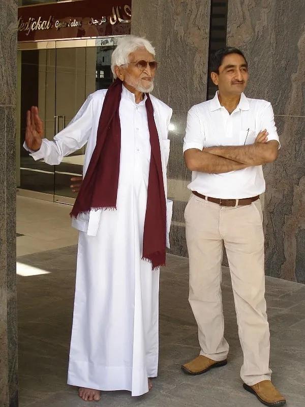 Relia with MF Husain  Picasa