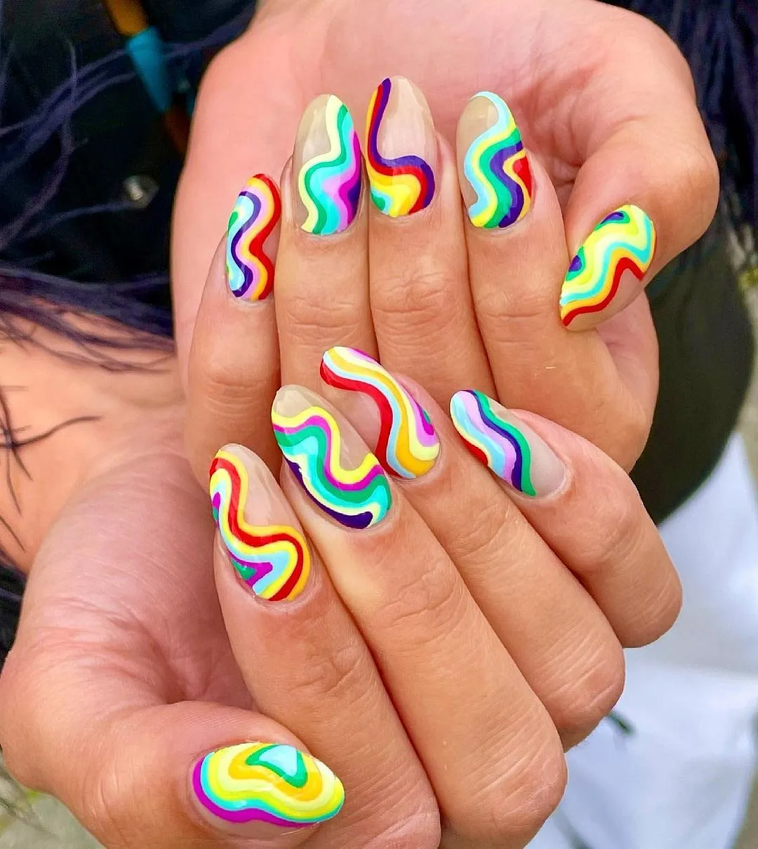 Michelle Humphrey (@nailsbymh)Michelle Humphrey is a true celebrity nail artist and works with clients like Dua Lipa, Adele, Priyanka Chopra Jonas and Addison Rae. So if you’re interested in keeping up with what your favourite stars are wearing on the red carpet and on magazine covers, here’s where you’ll get the BTS. Expect nail art you can cop for work or for a more formal event, but with playful colours or an unexpected design element that’ll spice things up just enough. 