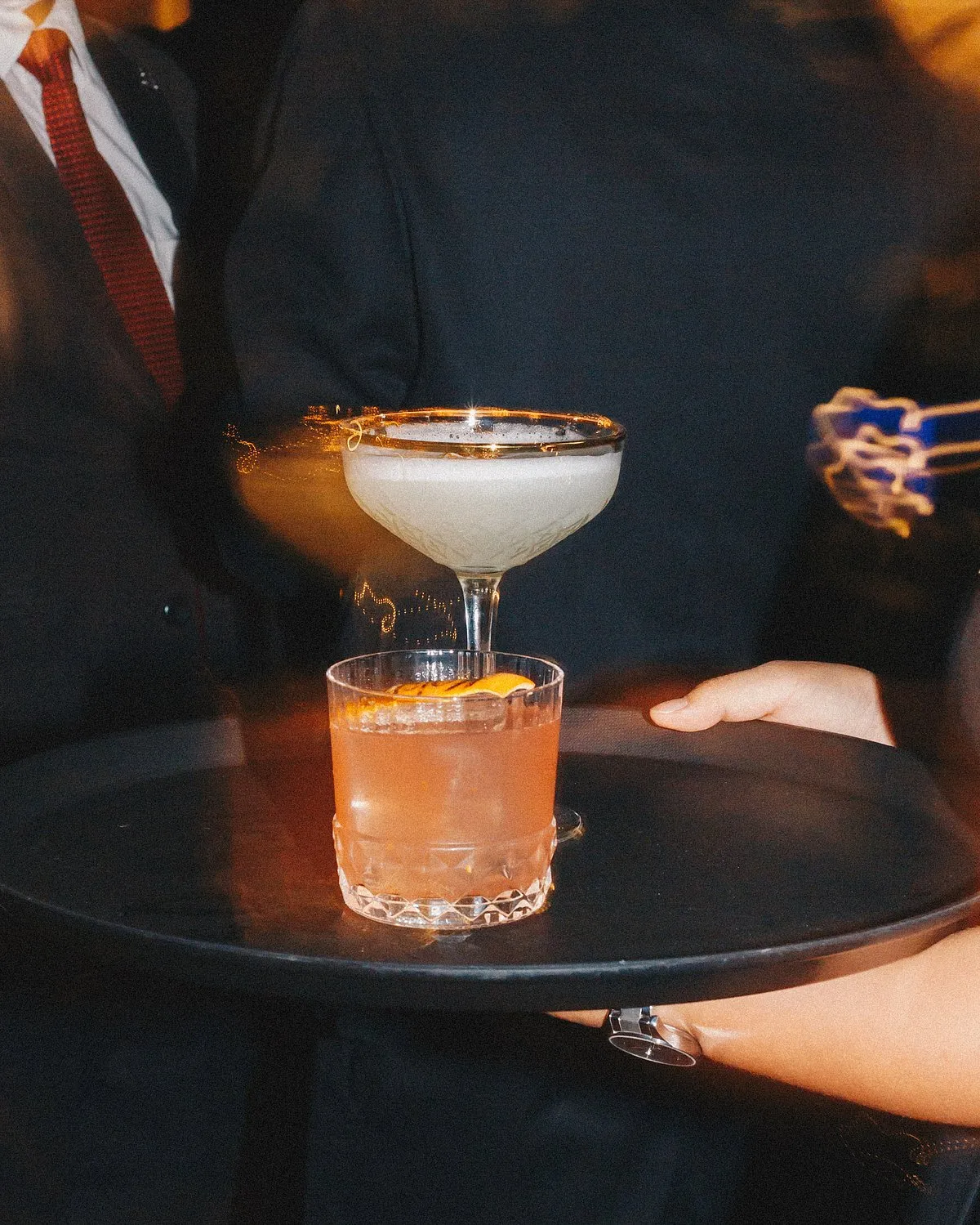 Custom cocktails made with Monkey 47 and Chivas 18. Image: Eeshani Mitra 