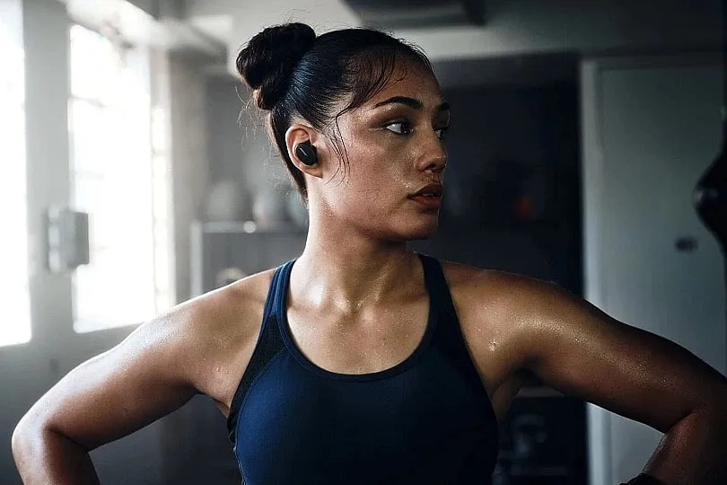 The Bose Sport Earbuds are rated IPX4, which means they can survive a few water splashes 