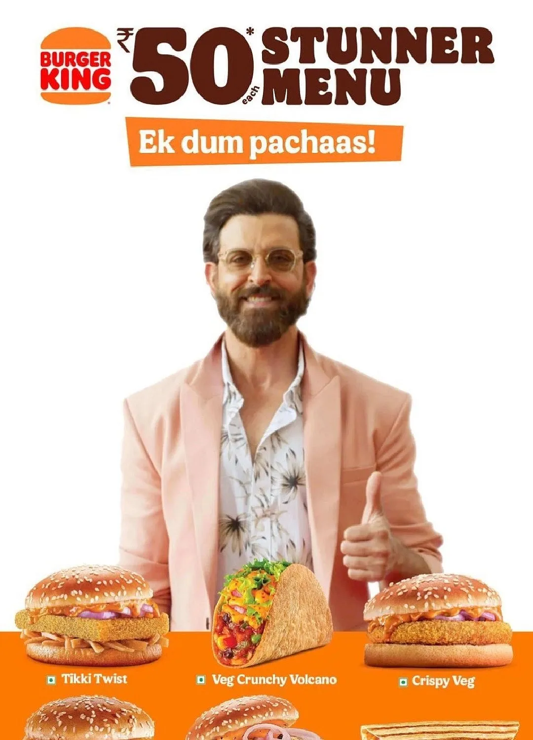 Hrithik Roshan in the latest Burger King ad 