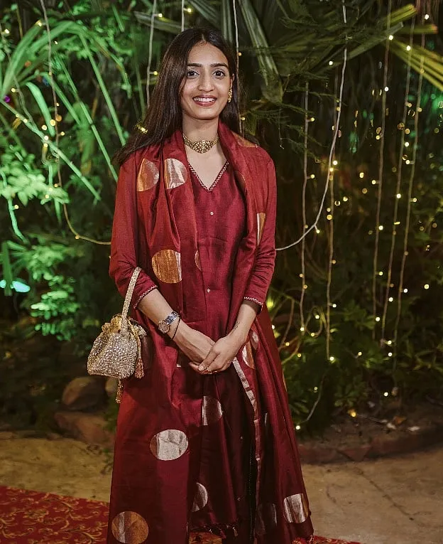 Khushi Shah is the founder of Varanasi-based textile brand Shanti Banaras 