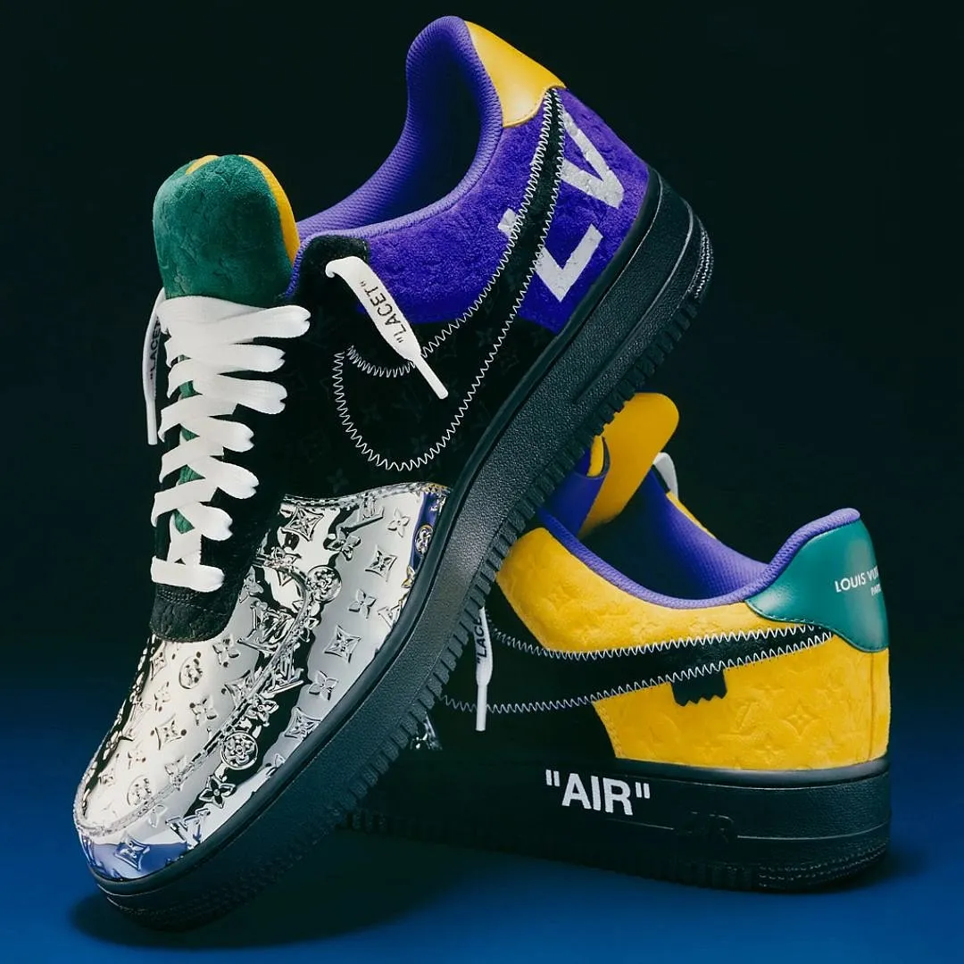 For spring/summer 2022, the late Virgil Abloh staged a collaboration between Nike and Louis Vuitton to create 47 bespoke Air force 1s 