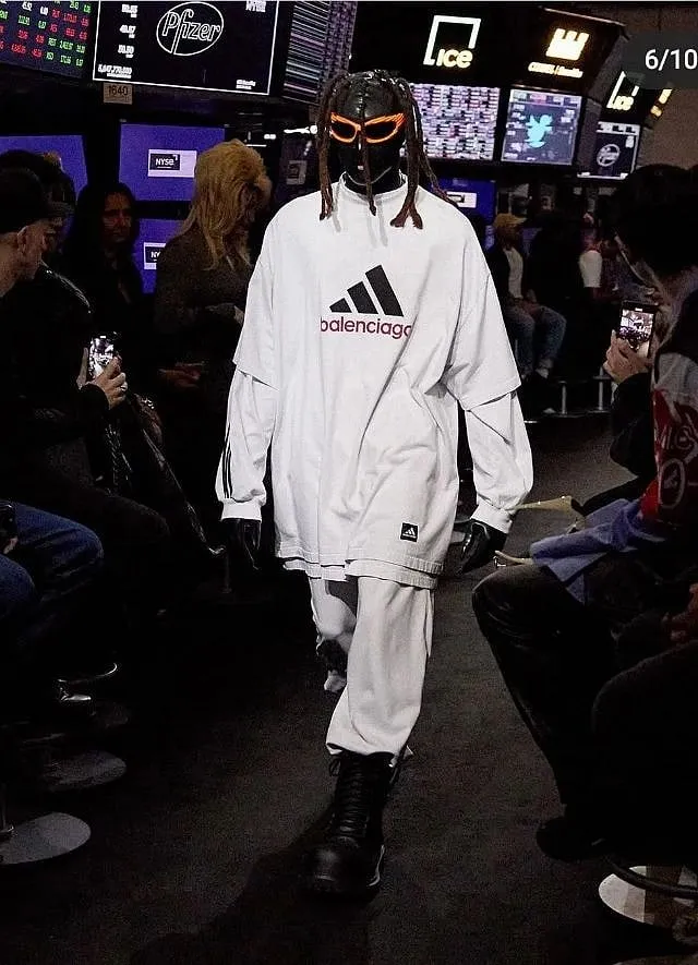 Balenciaga brought the element of sportswear in their collection with Adidas 