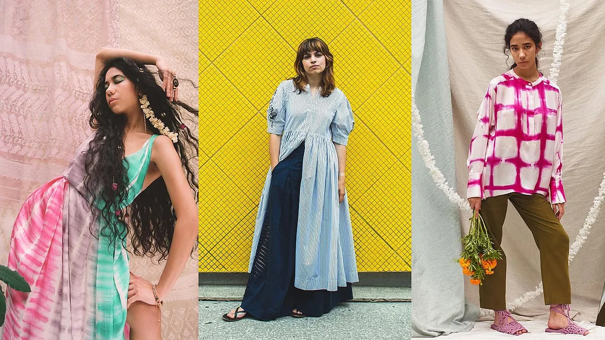 The Other:Brought up between Lahore and Connecticut, Nyla Hassan’s South Asian roots are deep in textile and embroidery, which can be seen in her collection titled Within the Looking Glass. Take her tie-dye dresses, for example, which are hand-dyed in India, or her ‘kurta, not a tunic top’ series which remixes the traditional details of a kurta, blending menswear-inspired details with a relaxed vibe.Instagram: The_Other  