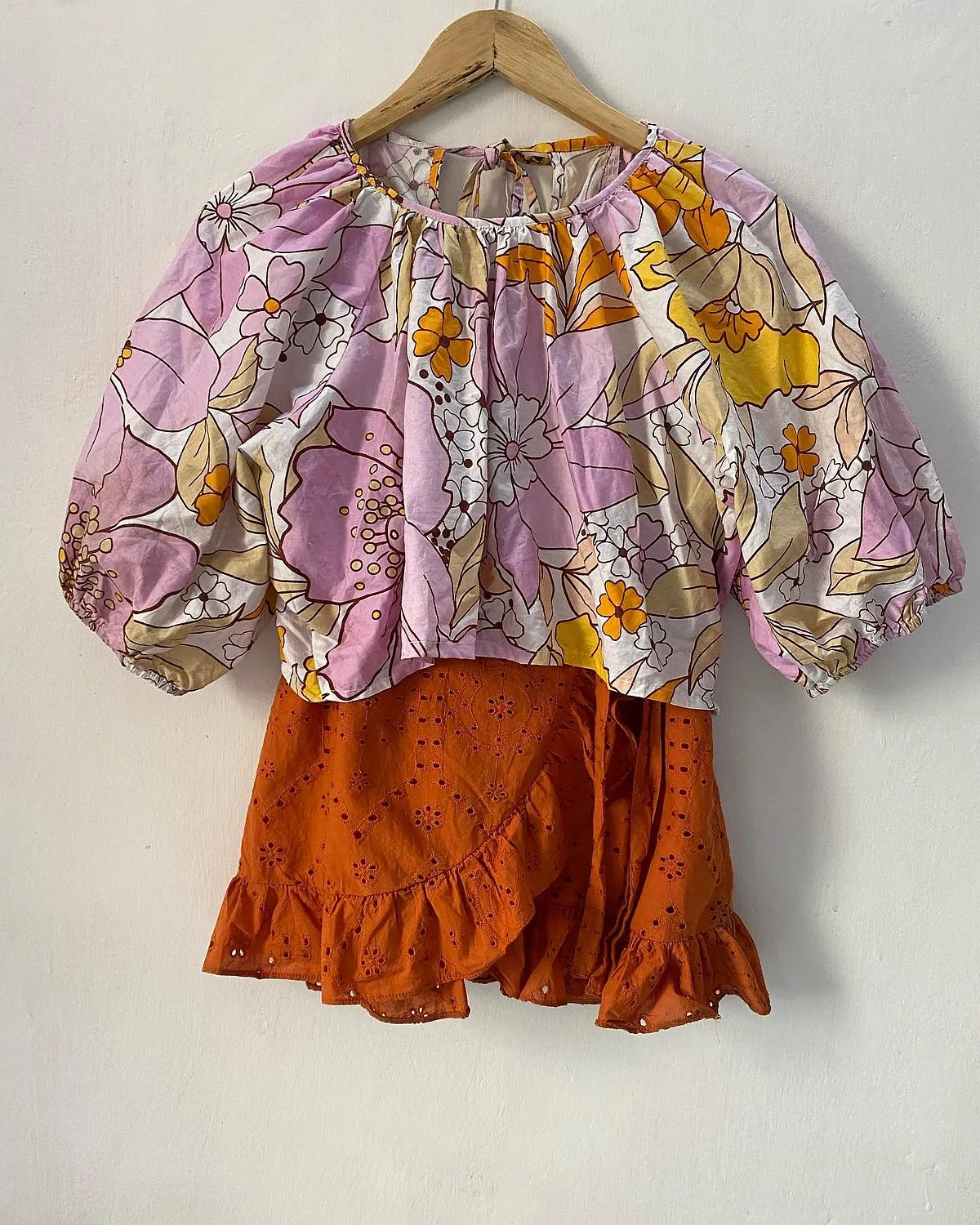 Panda Picked:If you’re looking to add shades of summer to your wardrobe, this Instagram thrift store has just the pretty pastels you need. Think feminine silhouettes like wrap dresses and puff-sleeved blouses in Barbie pinks and micro florals, most of which you can pick up for under ₹1,000.Instagram: @pandapickedstore 