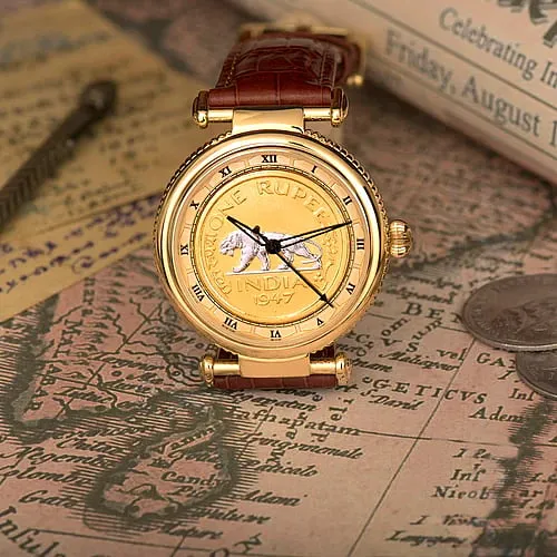 Jaipur Watch Company:As India’s first bespoke watch company, it’s unsurprising that these handcrafted timepieces, like exquisite jewellery, are made by the skilled and talented artisans of Rajasthan. As an avid history lover, Gaurav Mehta’s obsession with collecting coins and stamps led him to have an ingenious idea of fashioning his own unique timepiece, which led to the creation of their first ever coin watch. Here, coins from the British era are turned into dials or Pichwai artwork is featured on the dials, all accompanied with leather straps. You can also design your own watch, which would make for a perfect gift to celebrate a special occasion.Where to buy: Jaipur.watch 