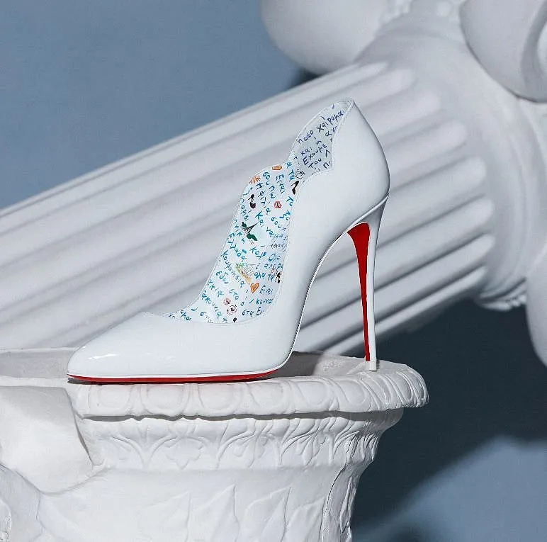 Christian Louboutin's iconic red soles can be recognised in the midst of a crowd  