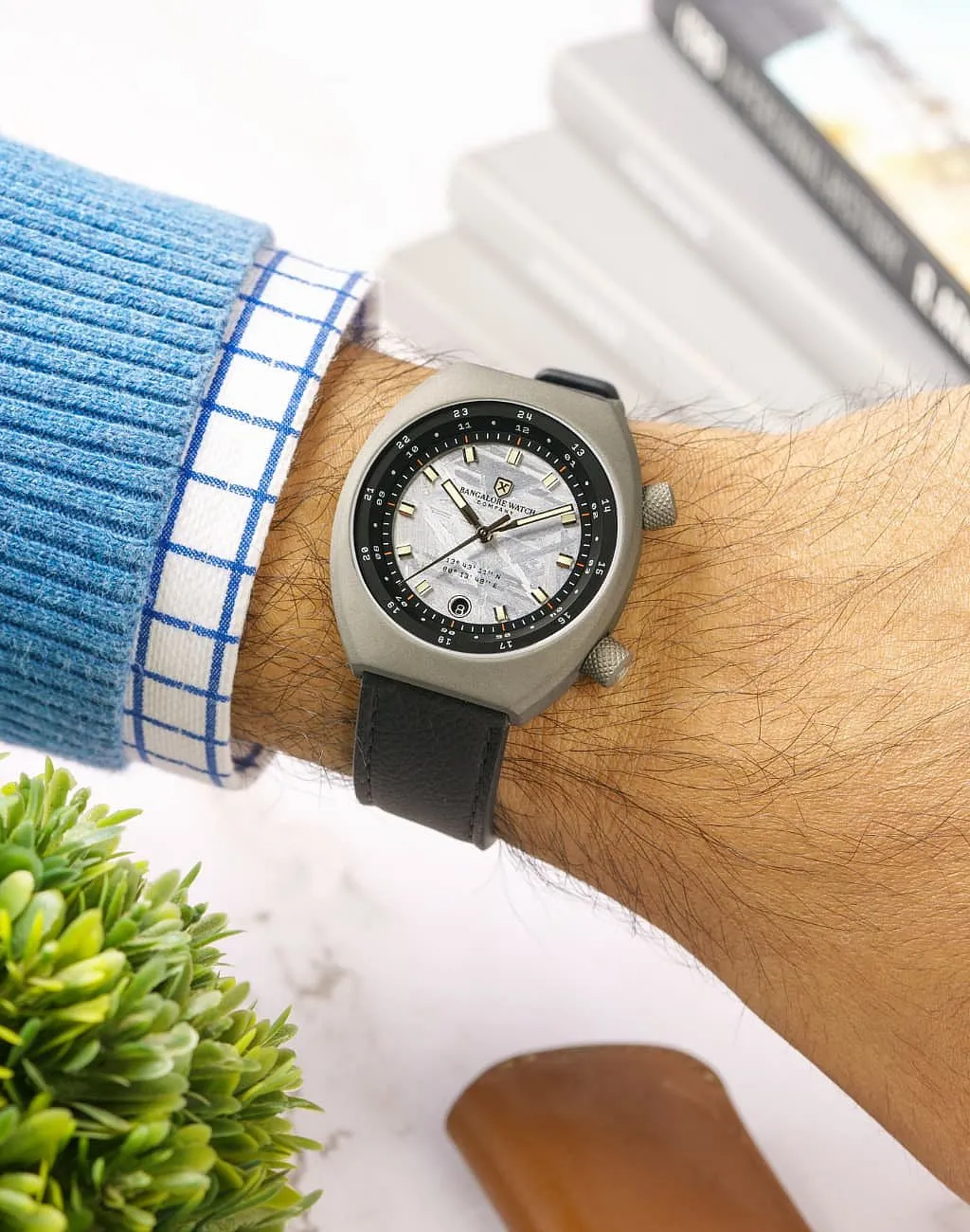 Bangalore Watch Company:If you think watches just tell time, Nirupesh Joshi and Mercy Alamraj will beg to differ as their watches also tell inspiring stories from across India. The husband-wife duo decided to ditch their tech jobs in Hong Kong to start a watch label in Bengaluru in 2018. While from face value they may seem simple, round-dial watches with a metal casing, it’s the back of the watch that tells a unique story. Their collections are divided into three categories; one—the pilot watches, which tell the story of the Bangladesh liberation movement in East Pakistan, two—inspired by space, recollecting the humble beginnings of India’s space journey; and three—inspired by cricket, paying a tribute to India’s religion-like obsession towards cricket and cricketers alike.Where to buy: Bangalorewatchco.in 